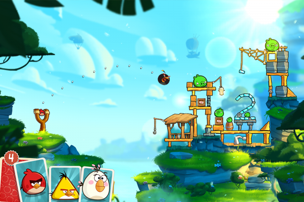 Angry Birds 2 heeft prachtige graphics en nieuwe vogels.