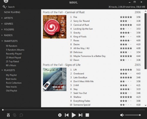 Winyl: freeware om muziek te luisteren op je computer of laptop.