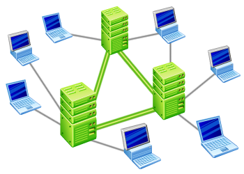 Usenet-servers synchroniseren bestanden zoals films en series onderling.