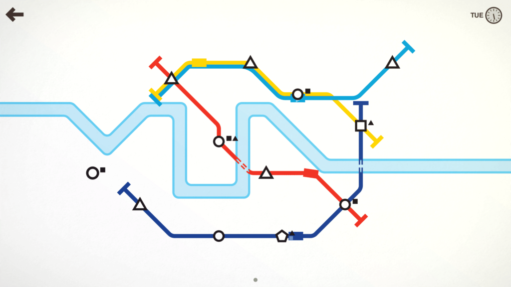 De bedoeling van Mini Metro is simpel: maak een metrosysteem dat werkt.