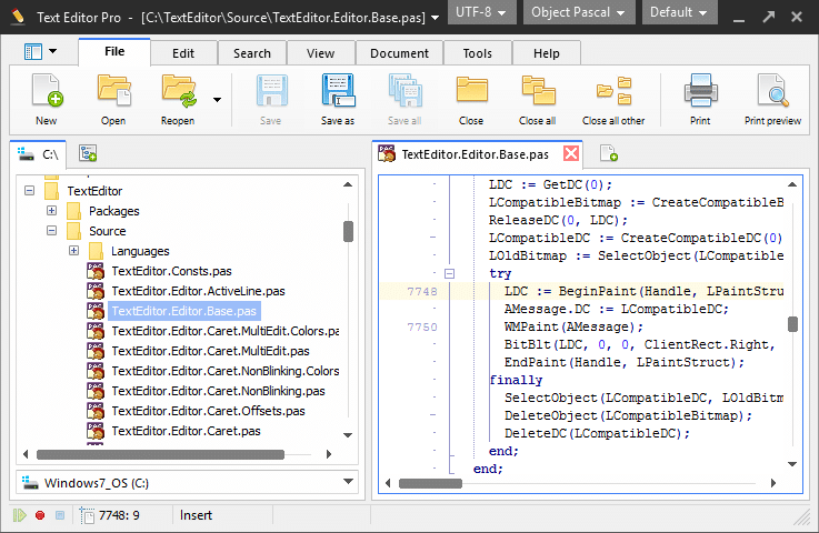 Text Editor Pro is beschikbaar als gratis download voor Windows 10.
