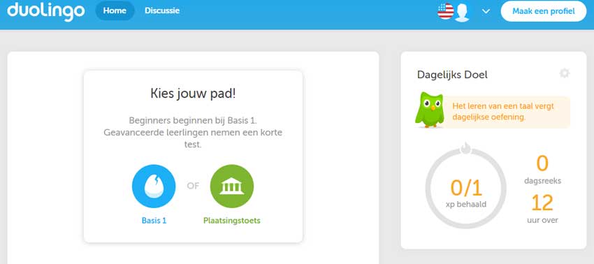Duolingo is streng: als je een doel niet haalt kun je niet verder.