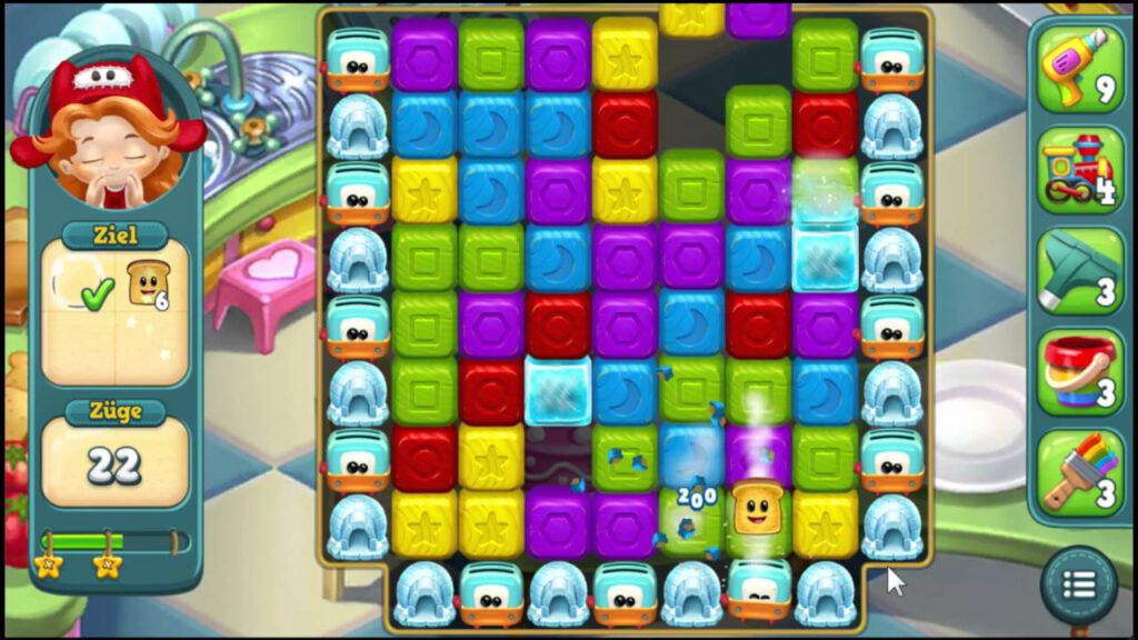 Toyblast is een kleurrijke game met een aantrekkelijke interface.